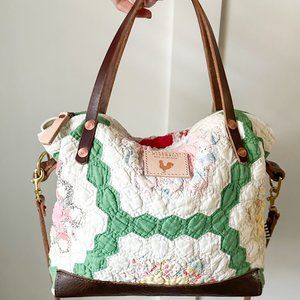 Meanwhile Back on the Farm Quilted Small Tote / Crossbody - Brand New